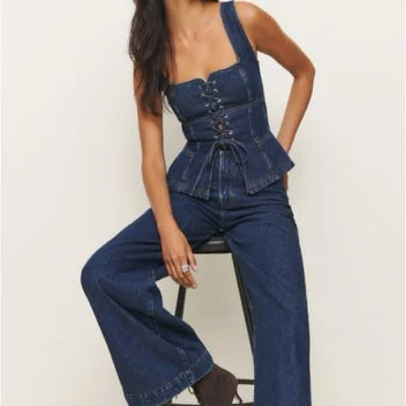 Reformation Dallas Denim Corset x Kacey Musgraves collab - Picture 5 of 8